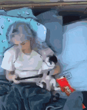 고양이와 집순이 집사의 하루.GIF | 인스티즈