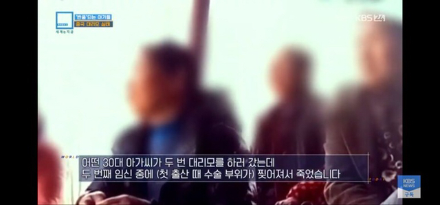 충격과 공포의 중국 대리모 시장 | 인스티즈