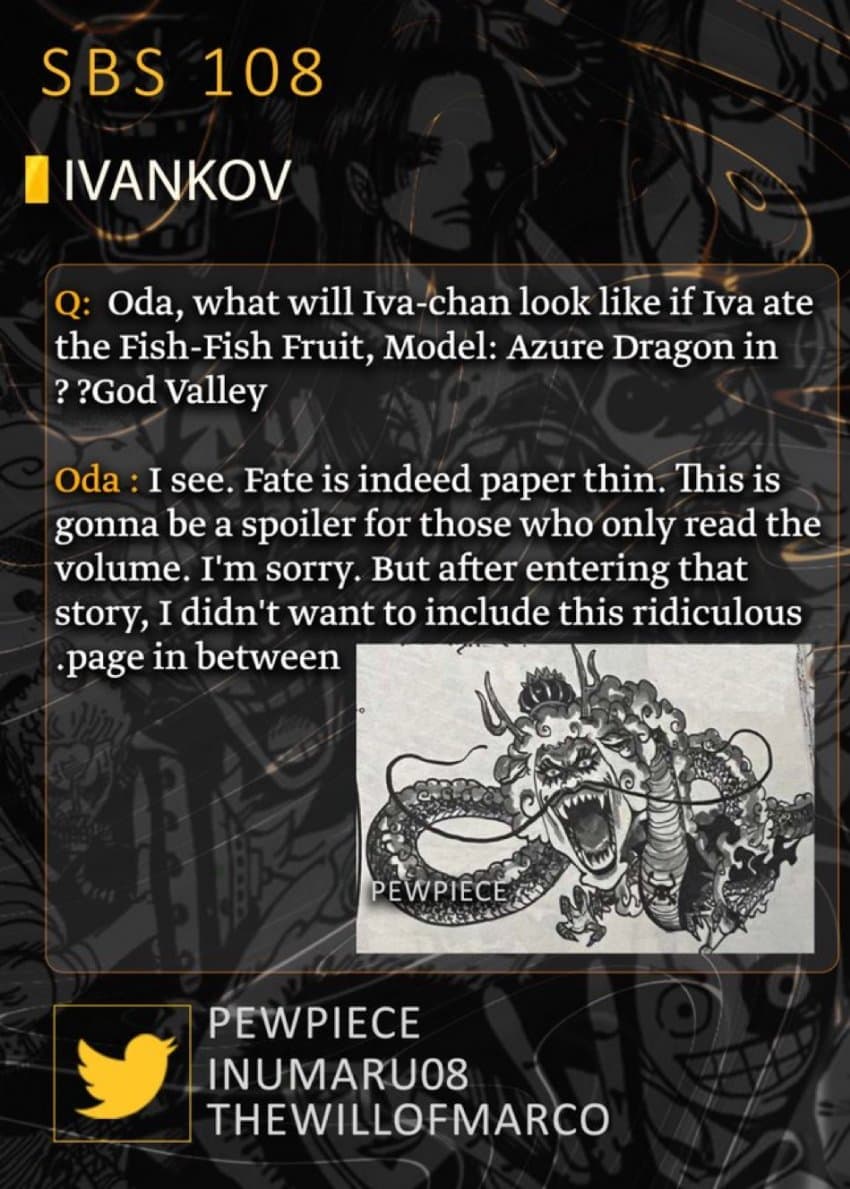 원피스) 이완코브가 청룡 열매를 먹었다면? | 인스티즈