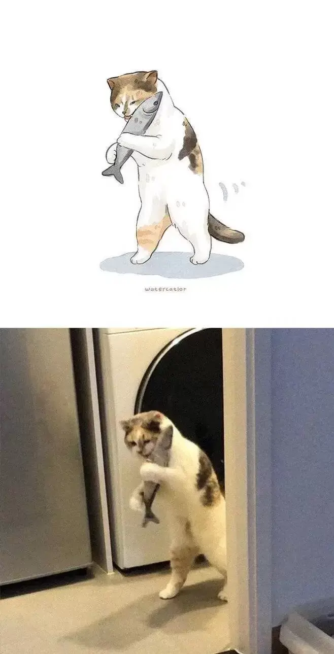 커여운 고양이 그림 | 인스티즈
