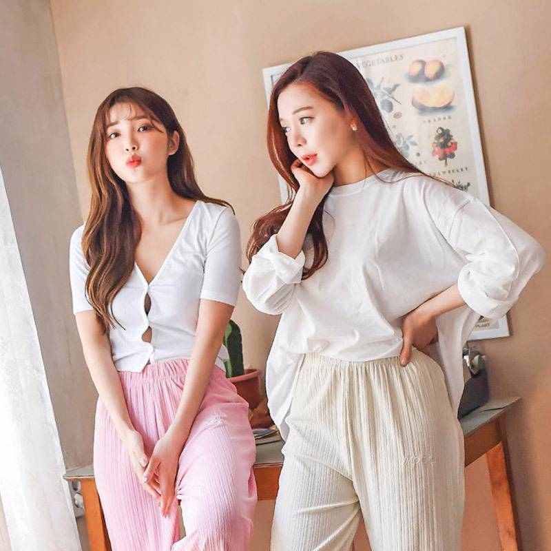 달라 붙는 스타일이 아닌데 묘하게 섹시함을 주는 여자 바지 스타일 | 인스티즈