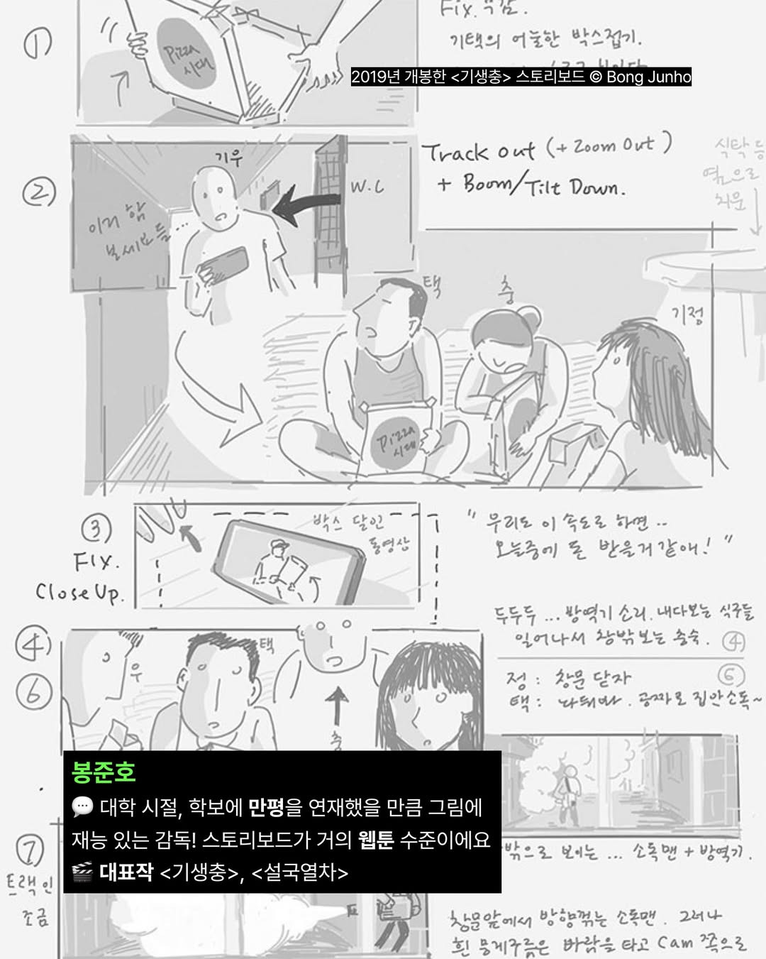 거장들의 영화 스토리보드 | 인스티즈
