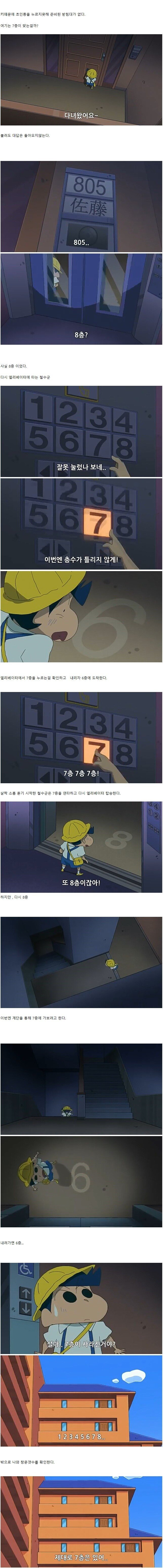 찡구는 못말려 미방영판 공포의 엘리베이터편.jpg | 인스티즈