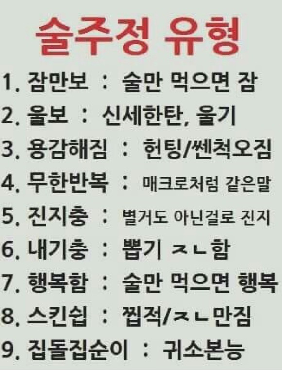 나의 술 주정 유형은? | 인스티즈