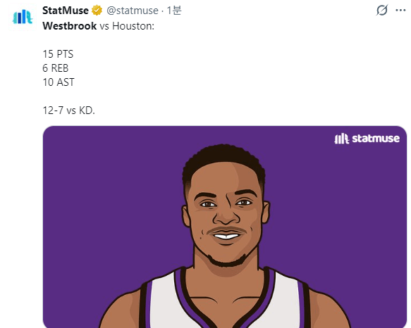 학생들 방학에도 버럭스쿨은 계속된다. 휴스턴을 잡아낸 킹스 버럭신 오늘자 스탯 | 인스티즈