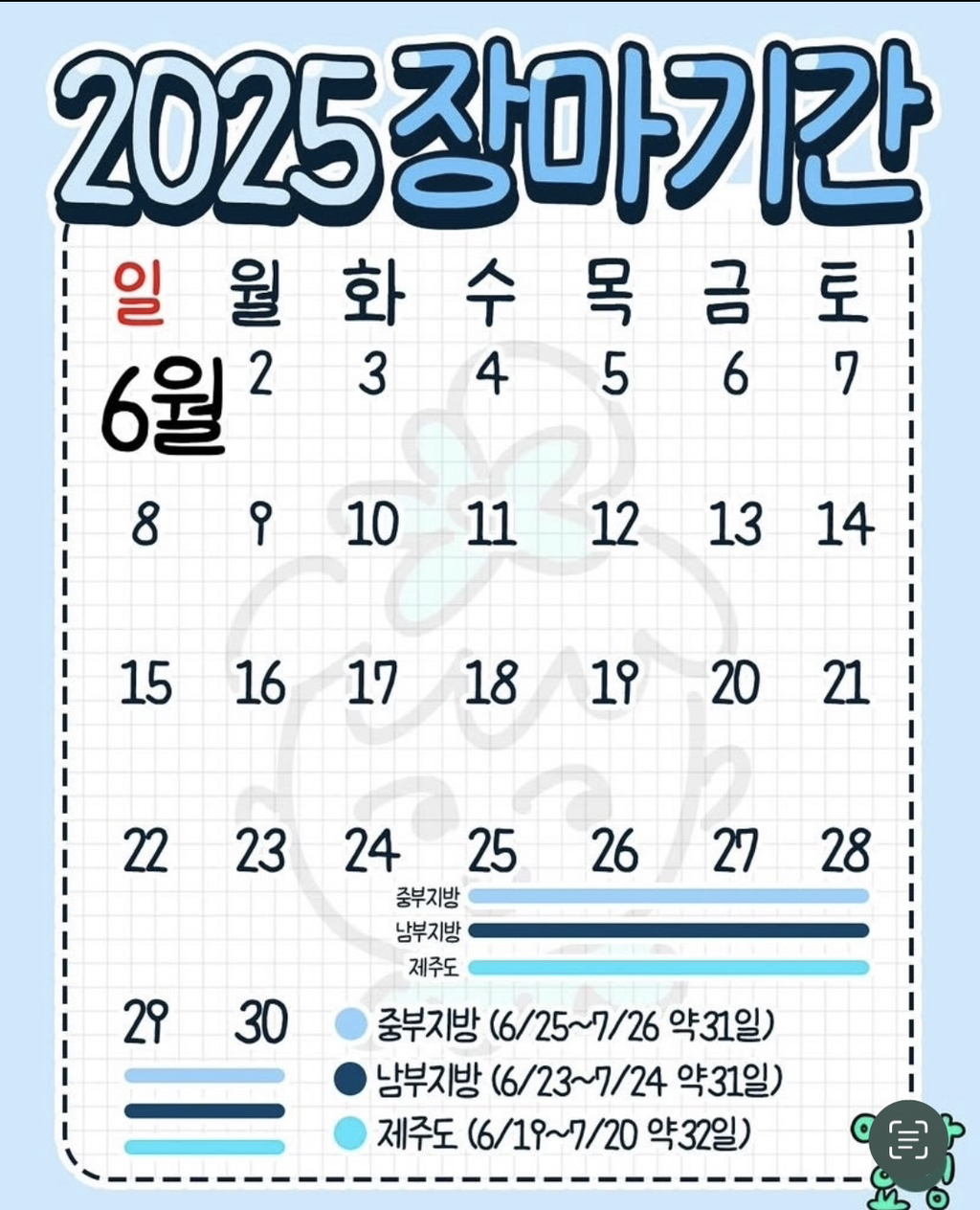 2025 장마기간 | 인스티즈