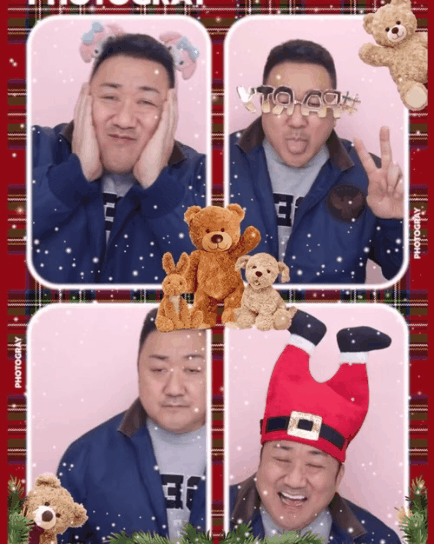 마동석의 크리스마스 인스타.gif | 인스티즈