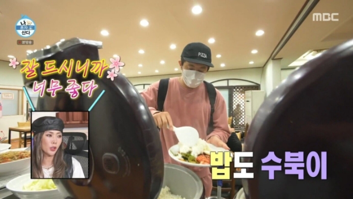 한식뷔페 이용하는 기안84 | 인스티즈