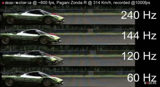 모니터 주사율 차이 체감해보기.gif | 인스티즈