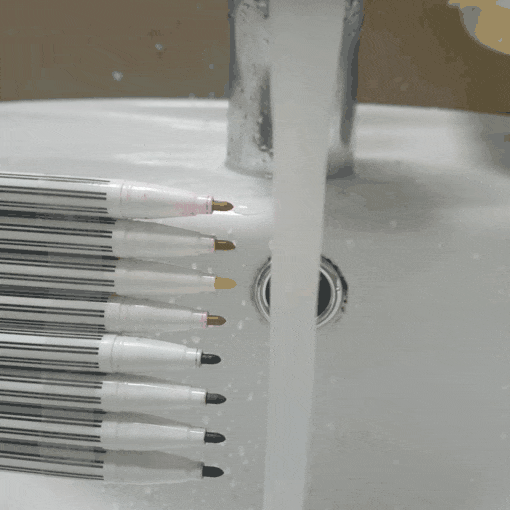 수성 사인펜으로 무지개폭포 만들기 | 인스티즈