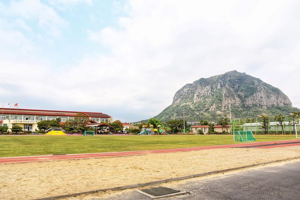 제주도의 한 초등학교 뷰.JPG | 인스티즈
