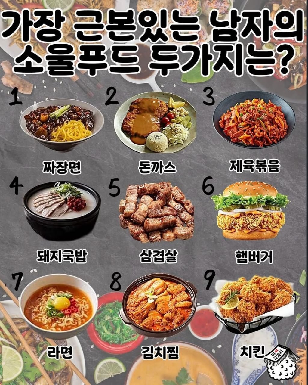 남자의 소울푸드 2가지는? | 인스티즈