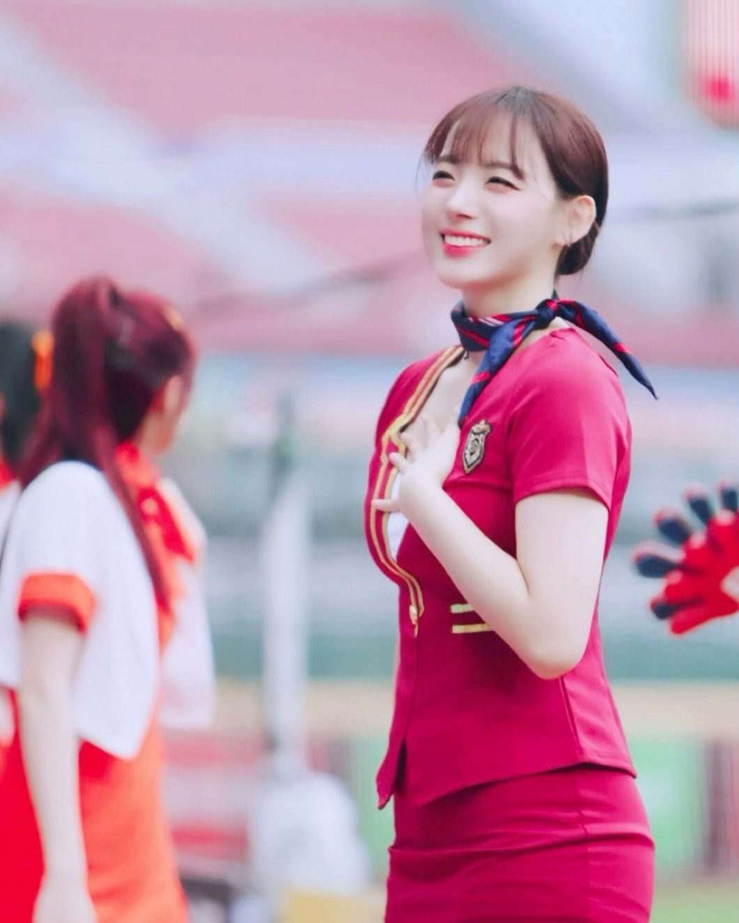 하지원 치어리더 스튜어디스 컨셉 복장.jpg | 인스티즈