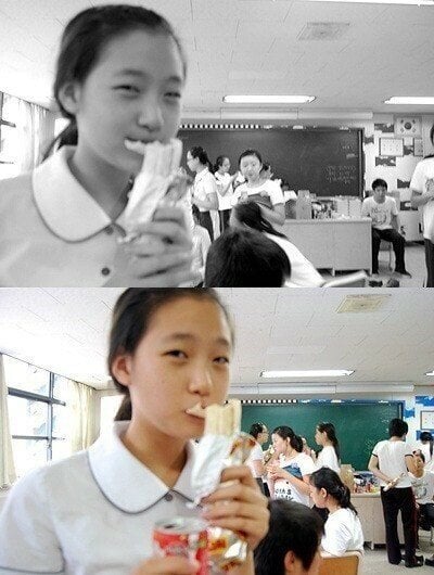 급식 먹던 시절의 김고은 | 인스티즈