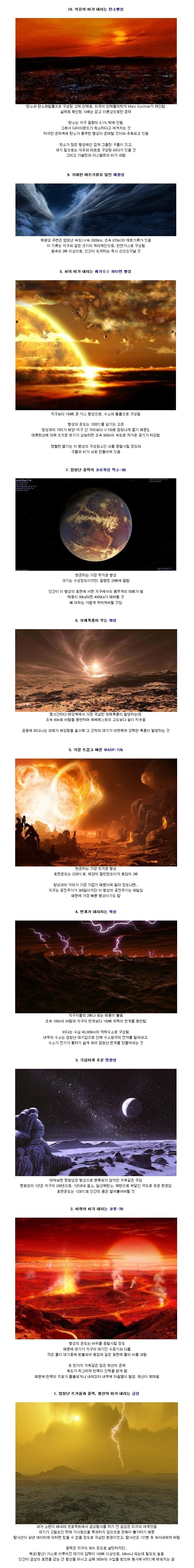 지옥 같은 행성 10개 | 인스티즈