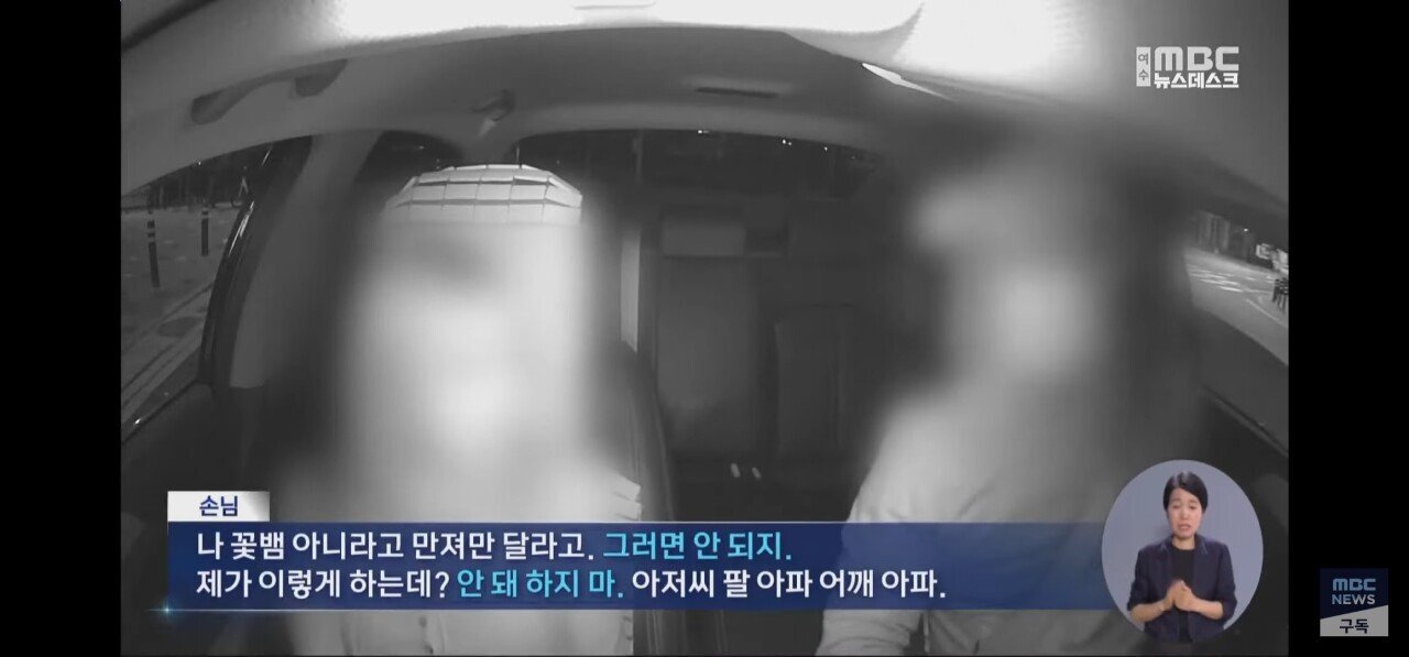 택시기사에게 만져달라고 애원하는 젊은여자손님..JPG | 인스티즈