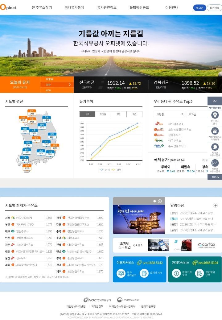 전국 평균 2,000원 돌파 | 인스티즈