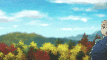 작화 끝판왕 감성애니, 바이올렛 에버가든 .gif | 인스티즈