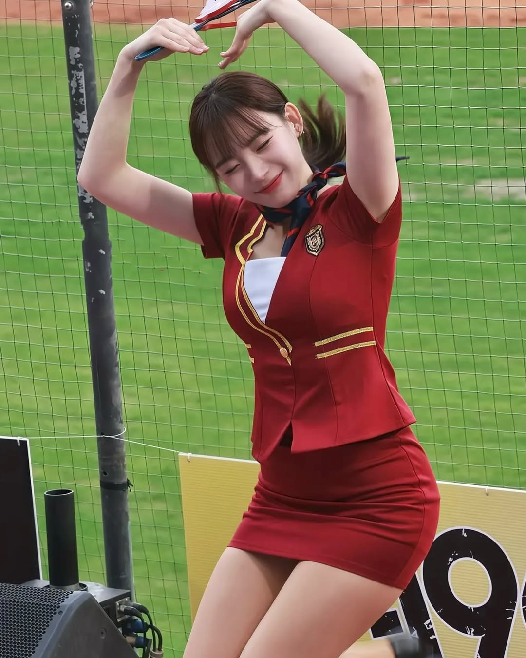 하지원 치어리더 스튜어디스 컨셉 복장.jpg | 인스티즈