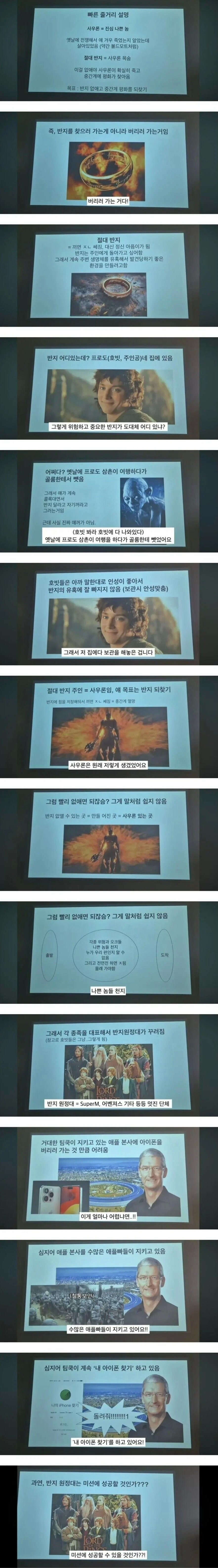 반지의제왕 요약 PPT .jpg | 인스티즈