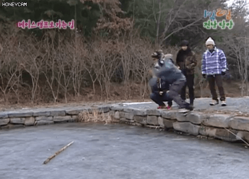 1박2일 시즌1 이승기 연못 입수.jpgif | 인스티즈