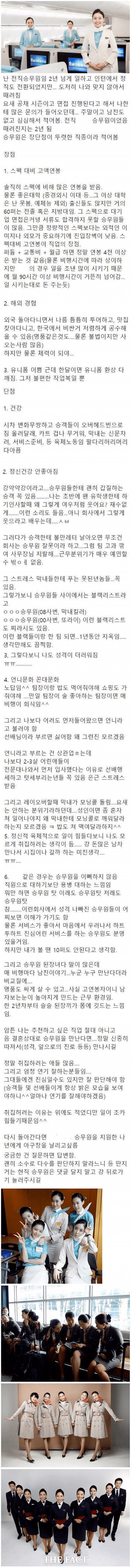 전직승무원이 말하는 승무원 장단점 | 인스티즈