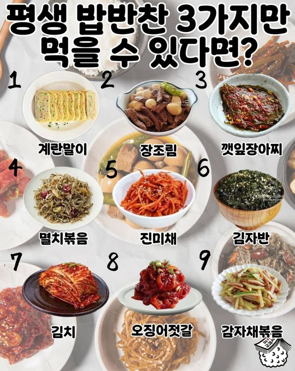 평생 밥반찬 3개만 먹을 수 있다면? | 인스티즈