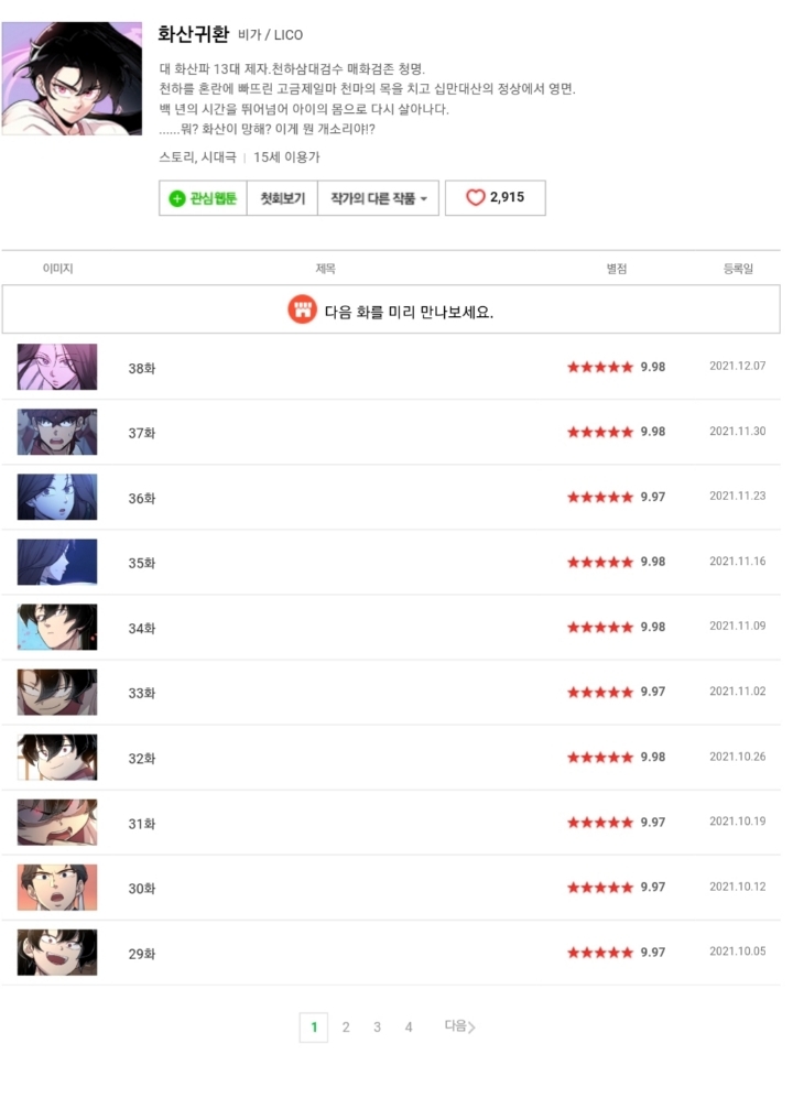 요즘 개인적으로 생각하는 네이버 웹툰 1티어 TOP5 | 인스티즈
