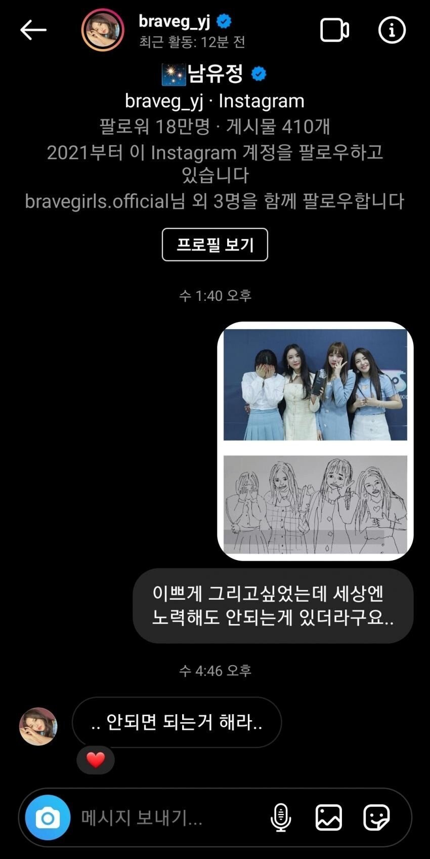 포기하지 말라던 브레이브걸스도 포기한 팬 ㅋㅋㅋㅋ | 인스티즈