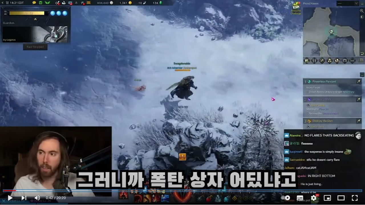 해외 유명 스트리머 로스트아크 가디언 토벌 영혼의 맞다이.jpg | 인스티즈