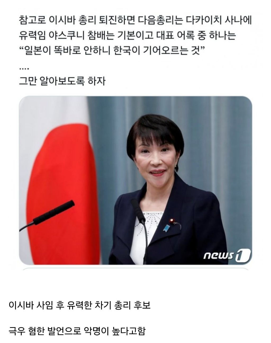 이시바 사임 후 유력한 차기 일본 총리 후보 | 인스티즈