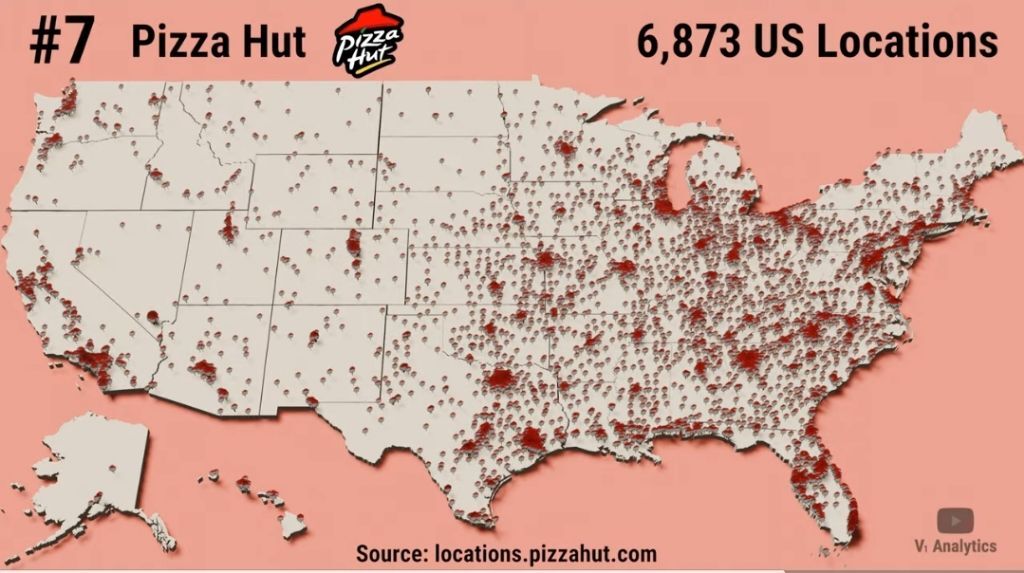 미국 패스트푸드 체인점 점포수 top 30 | 인스티즈