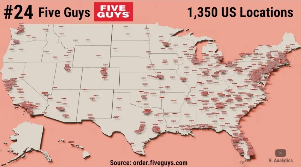 미국 패스트푸드 체인점 점포수 top 30 | 인스티즈