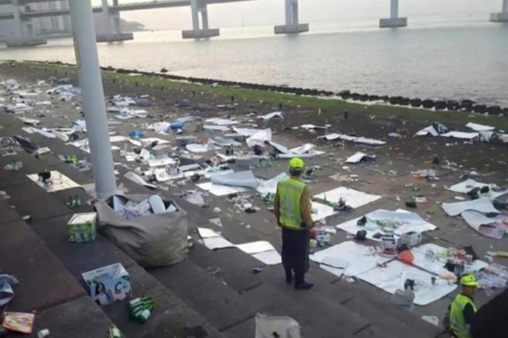 부산 수변공원 음주 전면금지 전 후.jpg | 인스티즈