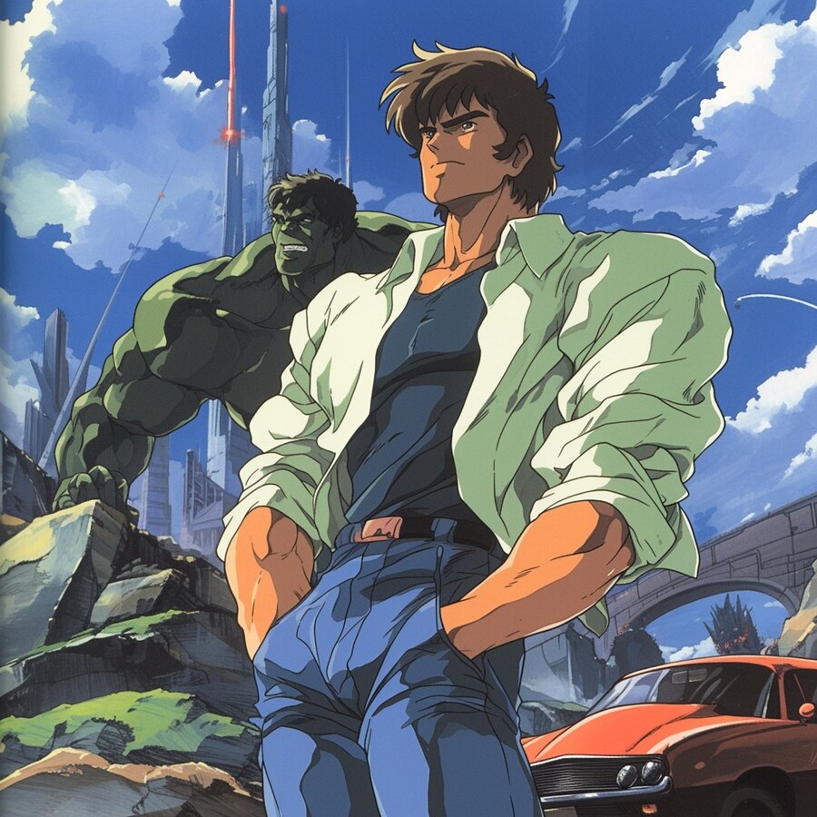 80년대 일본 OVA풍 AI 어벤져스 .jpg - 웃긴자료 ‥‥‥‥‥、 - 도탁스 (DOTAX)