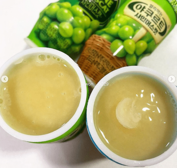 야쿠르트 아주머니 만나야지만 살 수 있다는 샤인머스캣 야쿠르트.JPG | 인스티즈