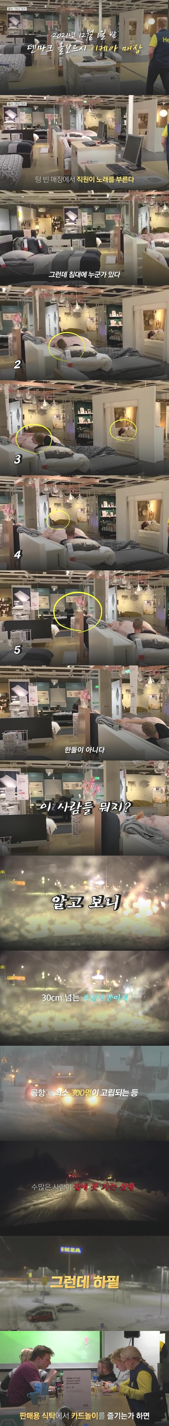 폭설로 갇힌 곳이 하필 이케아일때 일어나는 일.jpg | 인스티즈