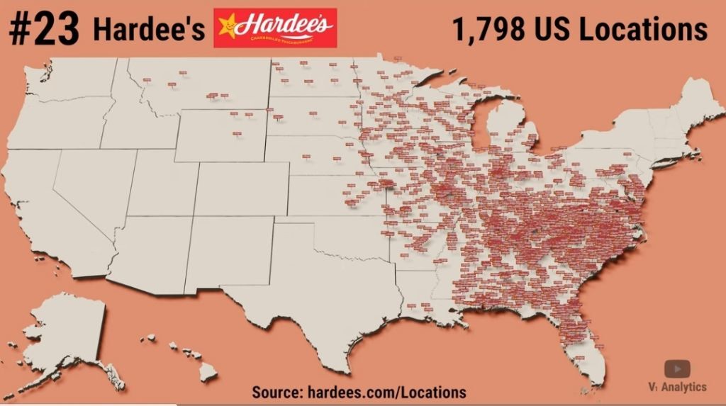 미국 패스트푸드 체인점 점포수 top 30 | 인스티즈