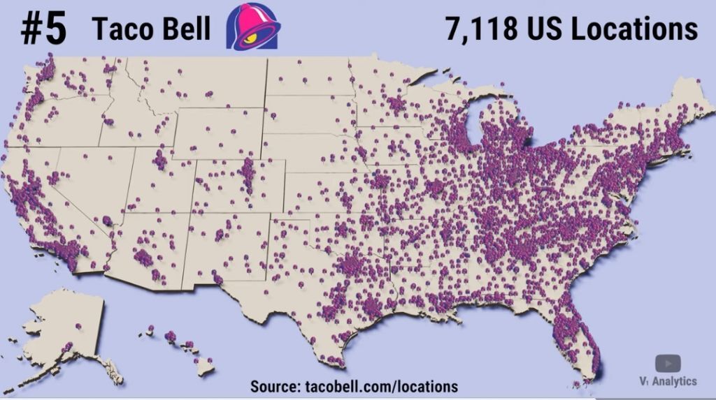 미국 패스트푸드 체인점 점포수 top 30 | 인스티즈