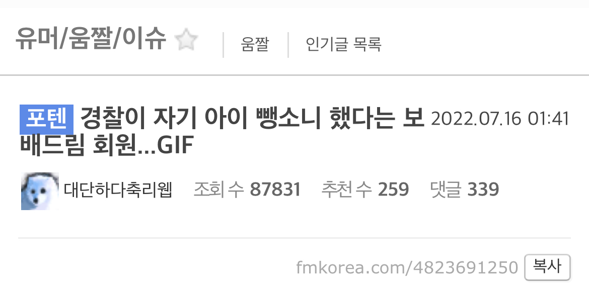 경찰이 자기 아이 뺑소니 했다는 보배드림 회원...GIF | 인스티즈