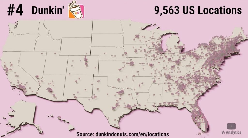 미국 패스트푸드 체인점 점포수 top 30 | 인스티즈
