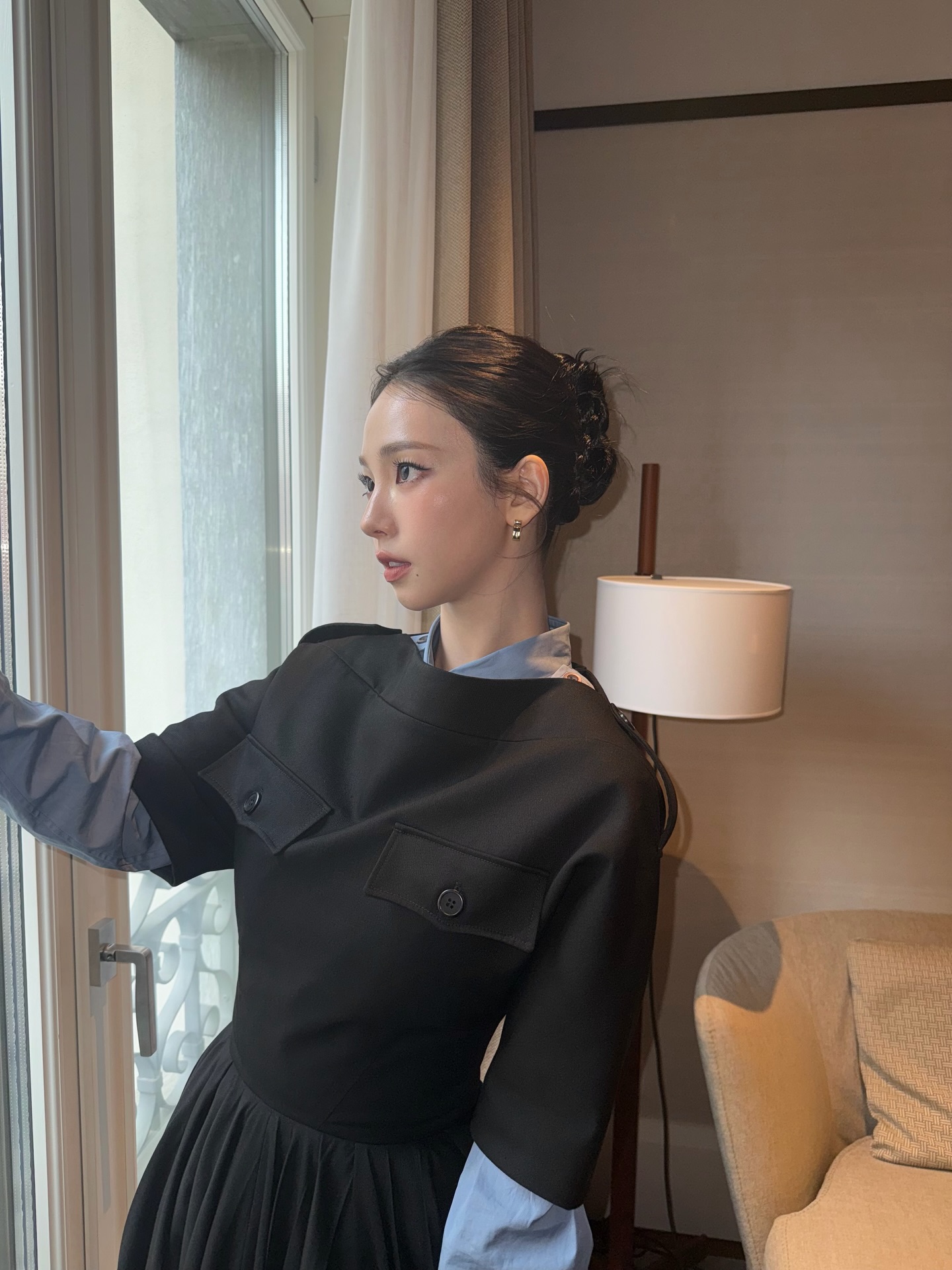 올빽머리 프라다 풀착장한 카리나 인스타 .jpg | 인스티즈