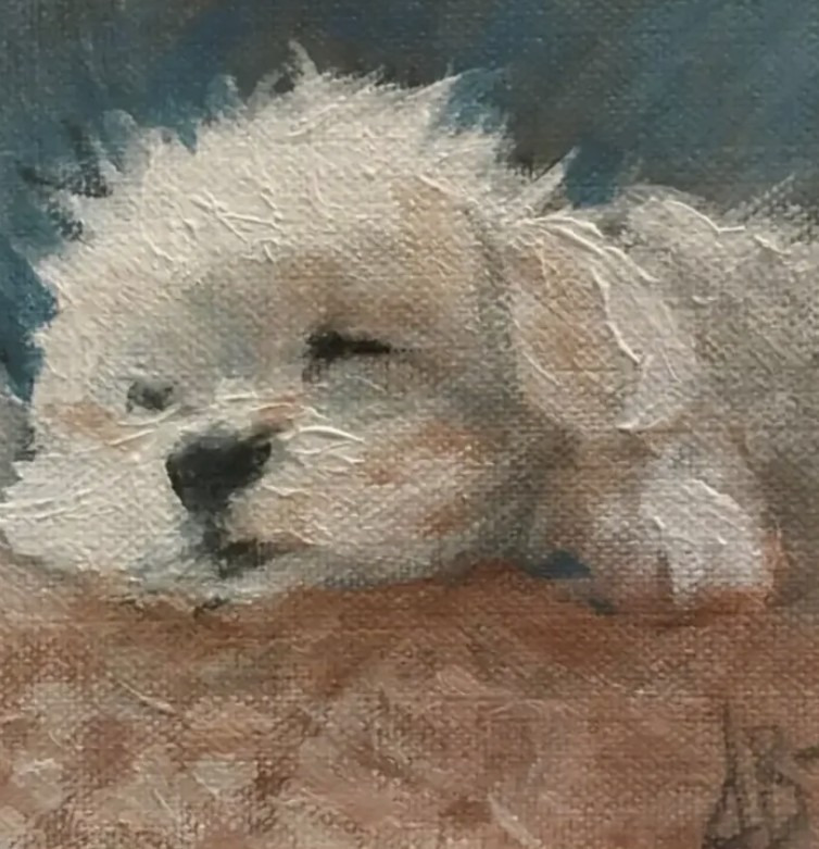 화가가 자신이 키우던 개를 그리워하며 그린 작품 | 인스티즈