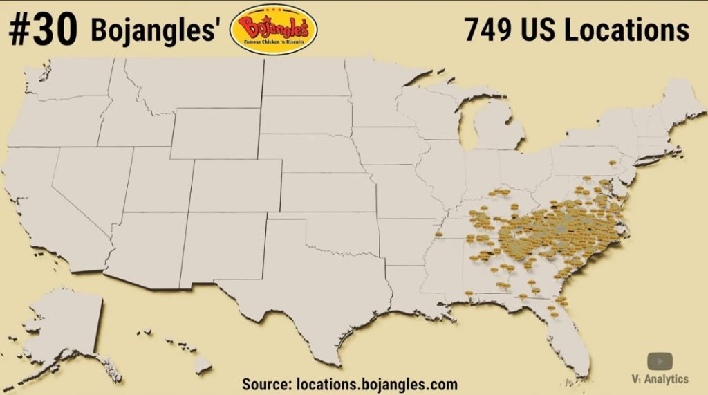 미국 패스트푸드 체인점 점포수 top 30 | 인스티즈