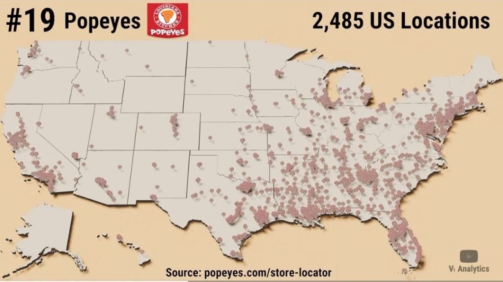 미국 패스트푸드 체인점 점포수 top 30 | 인스티즈