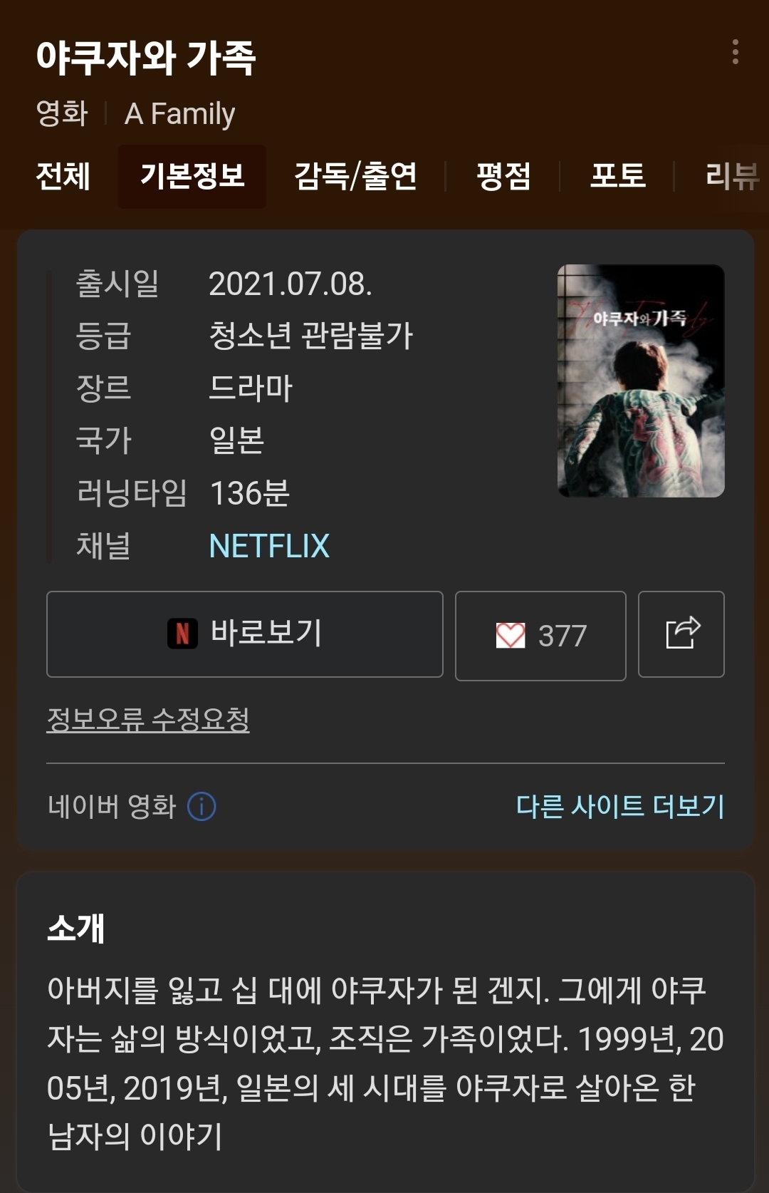 약스포) 오글 거리는거 없이 야쿠자의 몰락을 담아낸 일본 영화 | 인스티즈