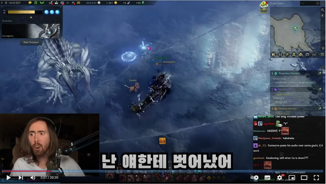 해외 유명 스트리머 로스트아크 가디언 토벌 영혼의 맞다이.jpg | 인스티즈