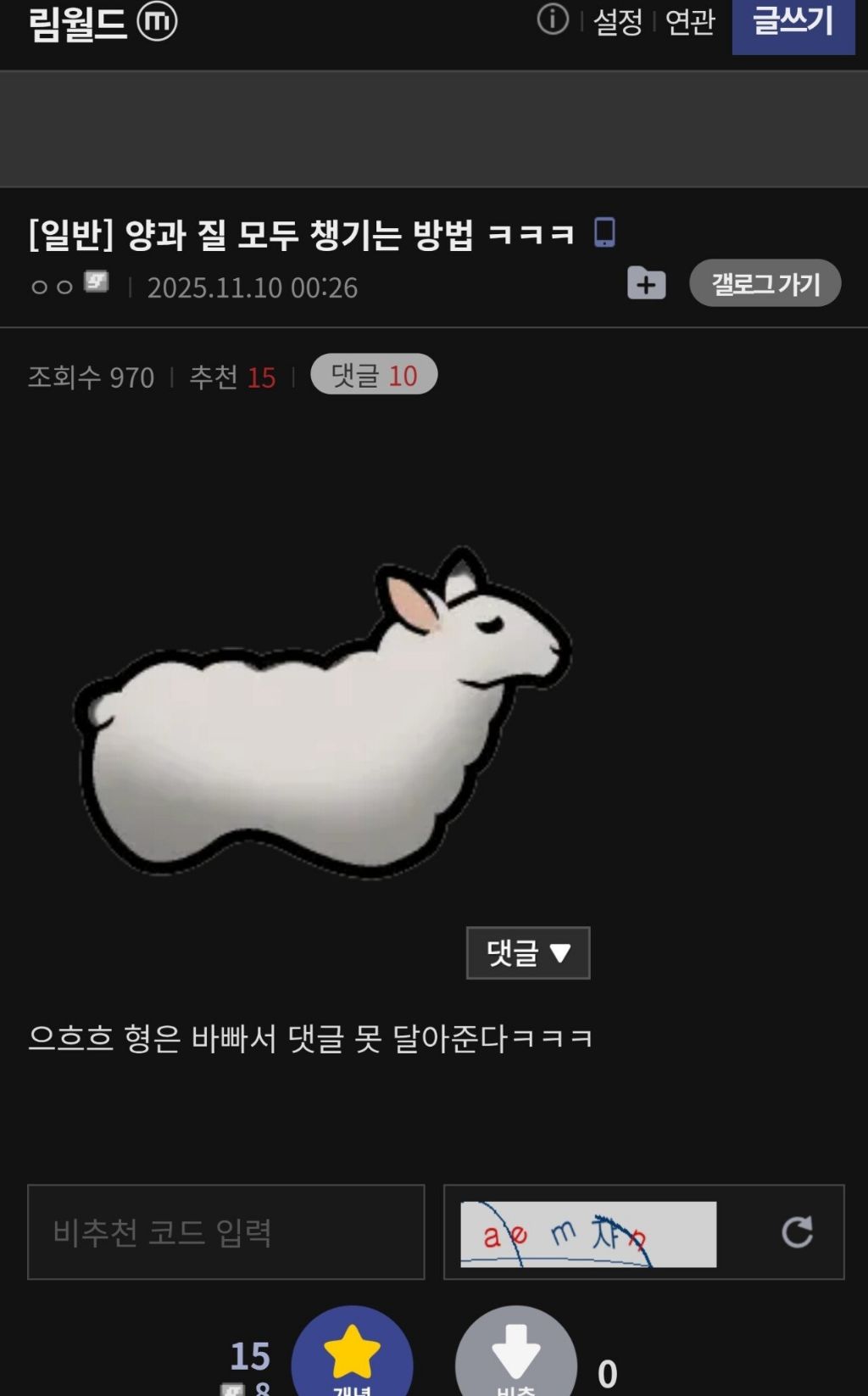 양과 질을 모두 잡는게임 림월드.jpg | 인스티즈