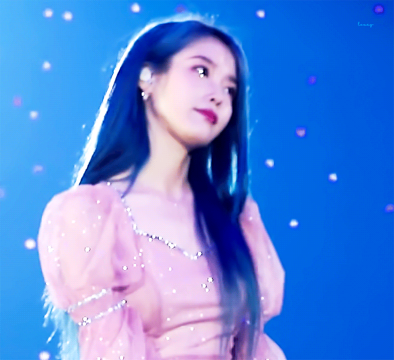 파랑머리 아이유.gif | 인스티즈