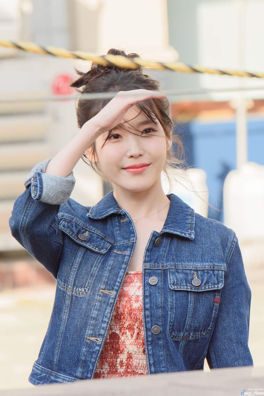 은근 청순한 청자켓 원피스 아이유.jpg | 인스티즈